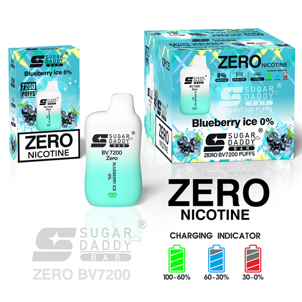 Sugar Daddy BV7200 ZERO NICOTINE Disposable - 0% 18ML 7200 Puff