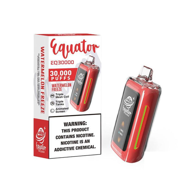 Equator EQ30000 Puffs 30ML Disposable Device With Triple Tanks & Animated Screen