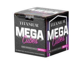 Titanium Mega Cube Coconut Charcoals - 64 Mega Cubes