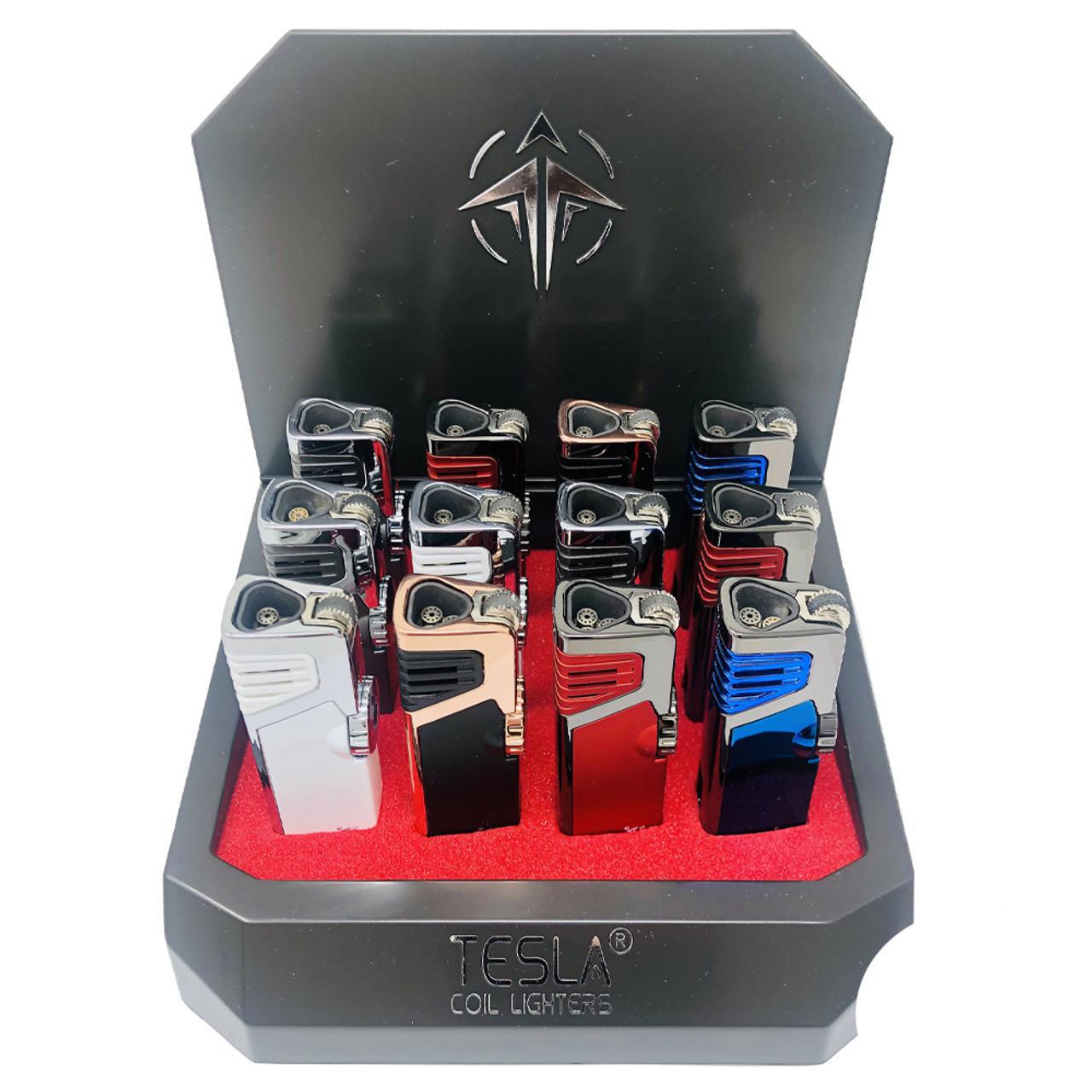 Tesla Torch New Butane Refillable Colored Cigarette Cigar Lighter -   New Zealand