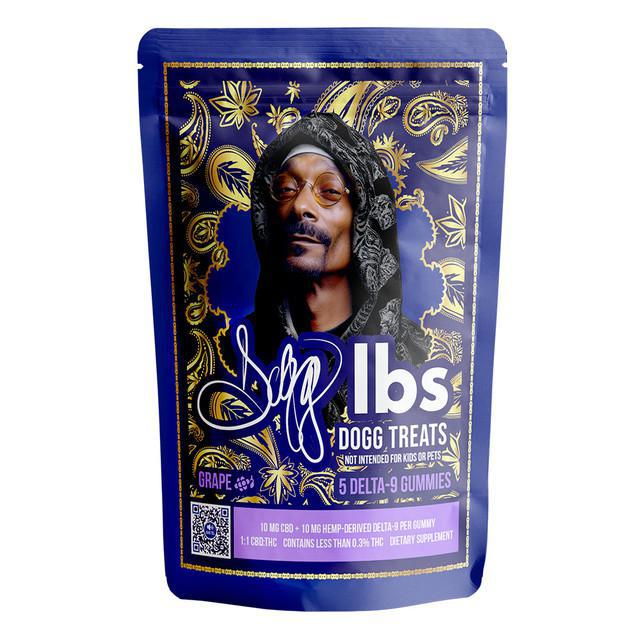 Dogg Lbs Dogg Treats by Snoop Dogg D9 Gummies 100MG - Pack of 5