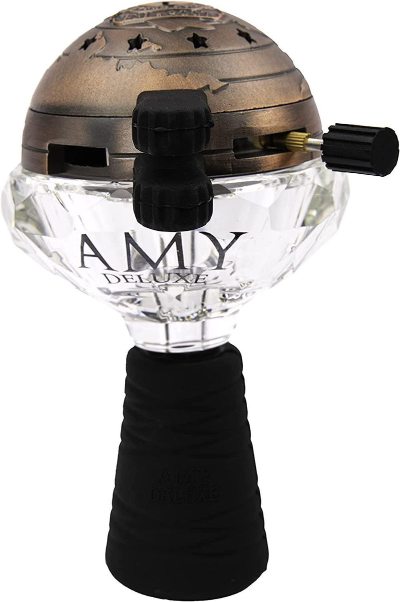 AMY Deluxe Glass si Edge Crystal Hookah Bowl Set