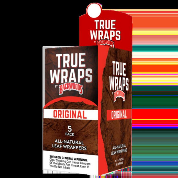 True Wraps by Backwoods Original Leaf Wraps 5 Pack