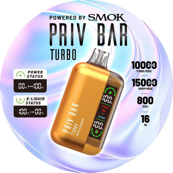 Priv Bar Turbo Disposable | 15,000 Puffs