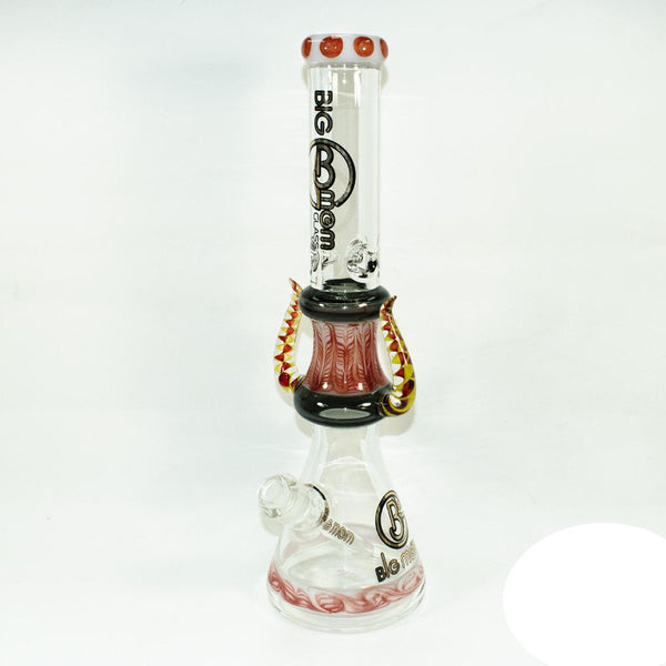 Big B Mom Glass Water Pipe Horned Beaker Base Design With Diffused Downstem - 1415 Grams - 17.5 Inches - Assorted Colors [BM712]