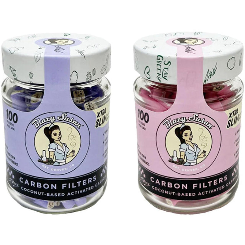 Blazy Susan Purize Carbon Filter Tips - Jar of 100