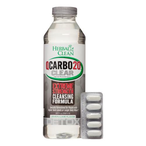 Herbal Clean QCarbo20 Clear Extreme Strength Cleansing Formula 20 oz