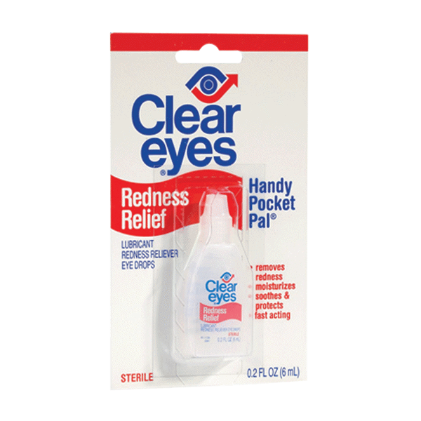 Clear Eyes Redness Relief Eye Drops Handy Pocket Pal 0.20 oz