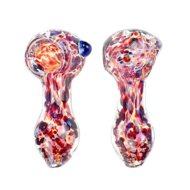 Dragon Glass Hand Pipe Marble Mini Spoon - 43 Grams - 3 Inches - Assorted Colors [DGH-012]