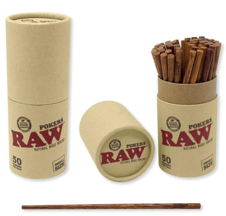 RAW Wooden Poker Sticks Small 1ct