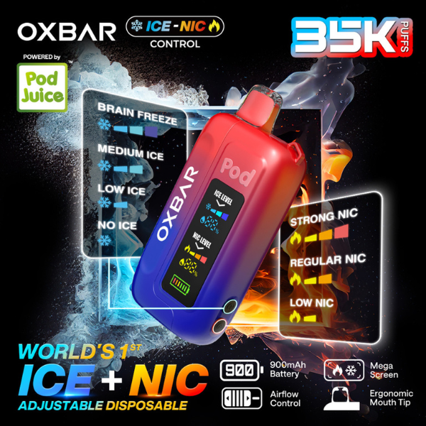 Oxbar X Pod Juice Ice + Nic Control 35k Puffs Disposable