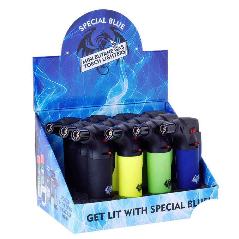 Special Blue Bernie Mini Butane Gas Torch Lighters [LT108-109]