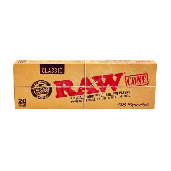 RAW Classic Natural Unrefined Cones - Pack of 20