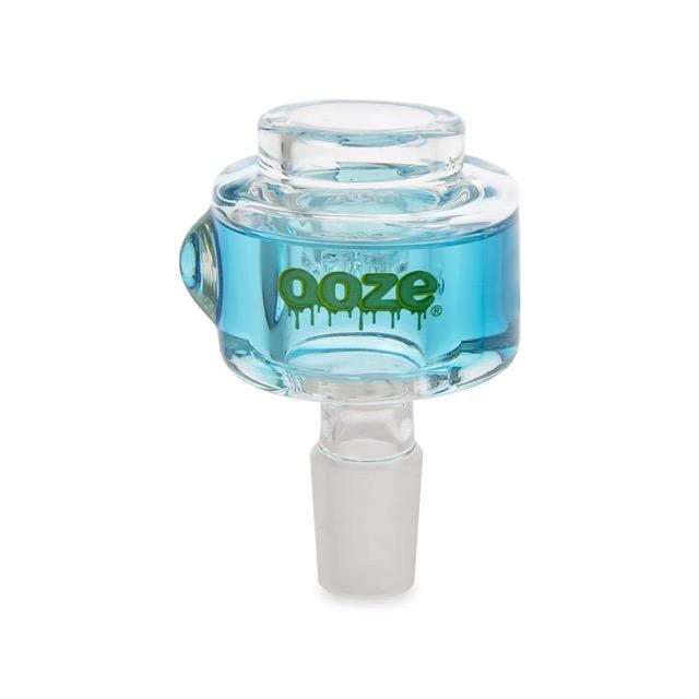 Ooze Glyco Glass Bowl - Aqua Teal