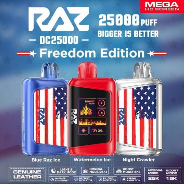 RAZ DC25000 Disposable Vape | 25k Puffs (Freedom Edition)