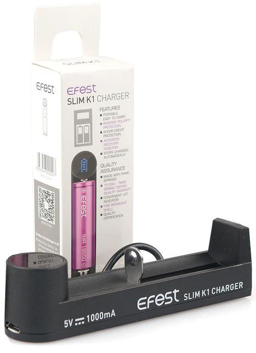 EFest K1 Slim – Single Bay Battery Charger
