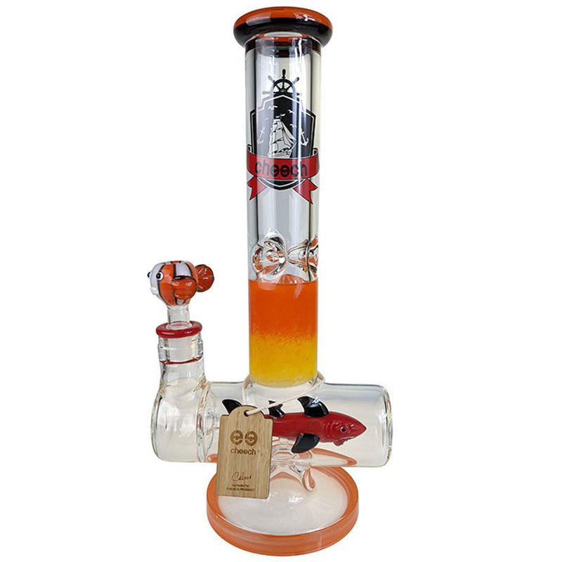Cheech Glass - 14" Shark Attack Water Pipe - with 14M Fishy Bowl (CHE-228)