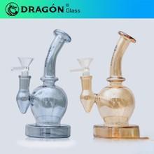 Dragon Glass Water Pipe Thick Base Globe 195 Grams 6.50 Inches