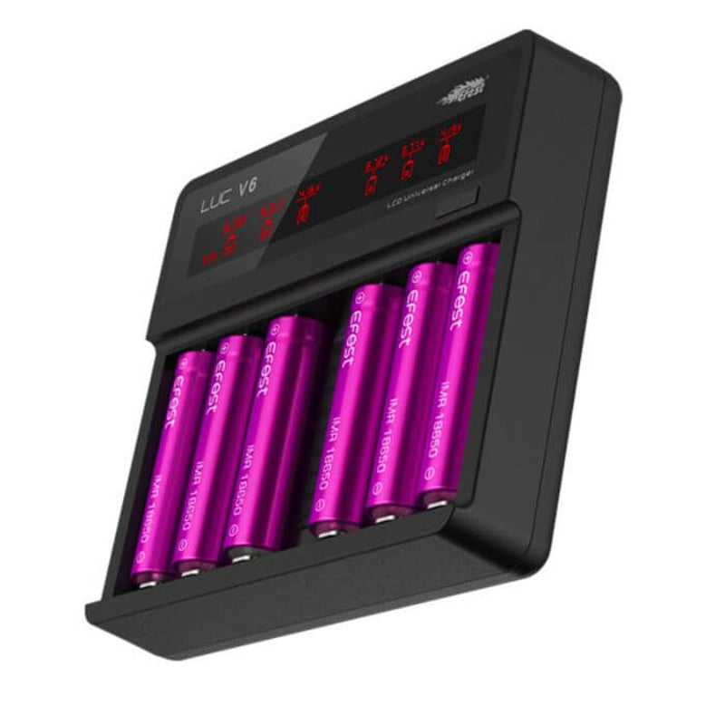 Efest LUC V6 - Six Slot LCD Battery Charger