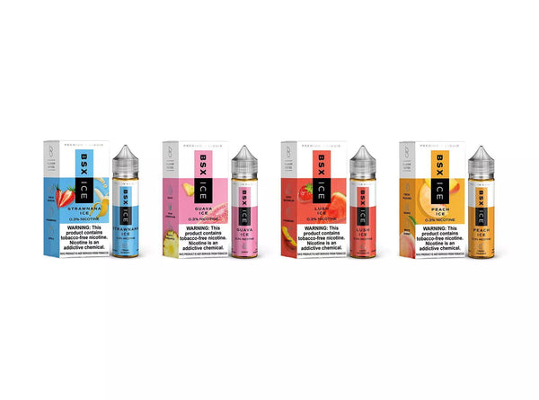 BSX ICE Series By Glas Synthetic Nicotine E-Liquid 60ML