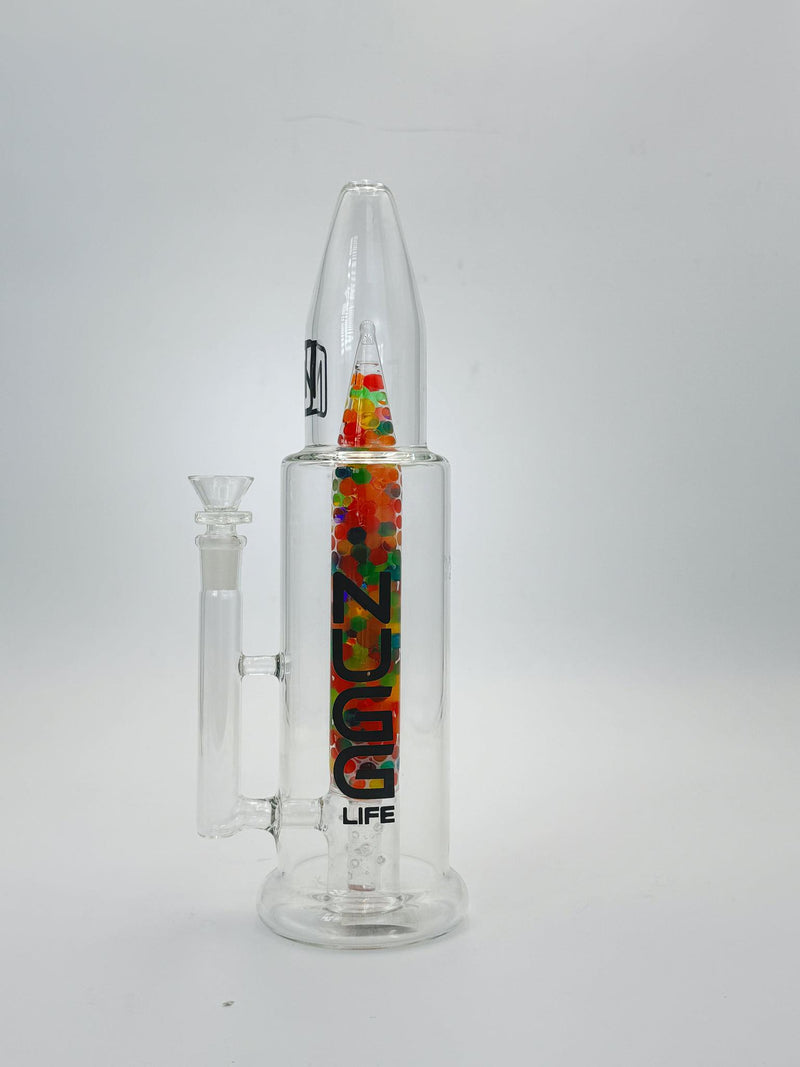 Nugg Life Glass 11" Water Pipe with Designs