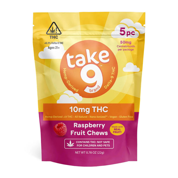 Take 9 Hemp-Derived D9 Fruit Chews (10:0) 50mg
