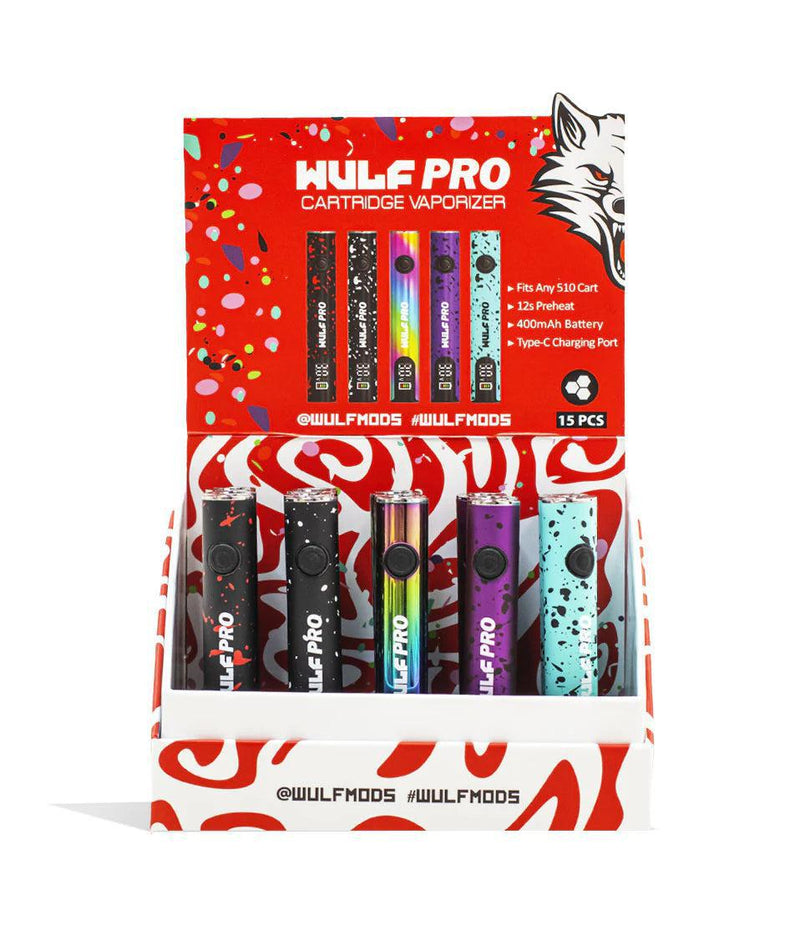 Wulf Mods Wulf Pro 400mAh VV 510 Cartridge Vaporizer Battery