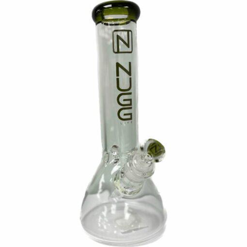 Nugg Life Glass 12" 7mm Beaker Water Pipe (DF02)