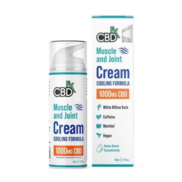 CBDfx 500mg Broad Spectrum CBD Muscle and Joint Cream Cooling Formula 50ML - 1.7 fl. oz