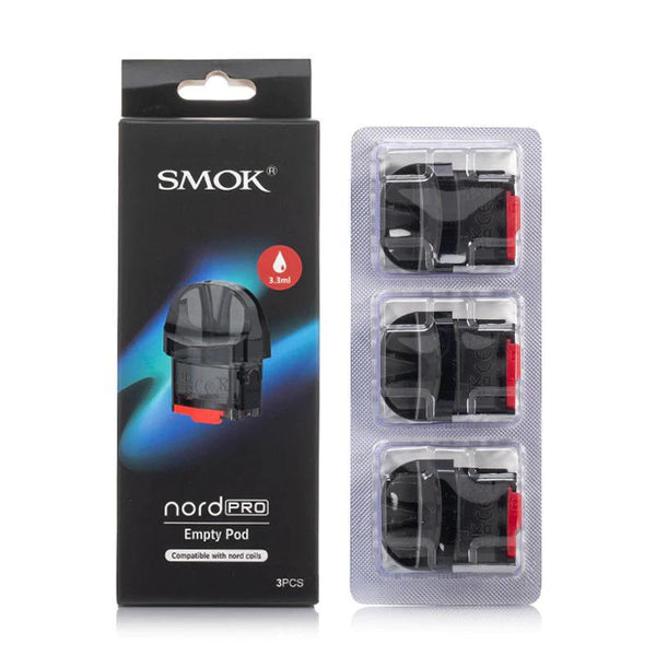 SMOK Nord Pro 3.3ML Empty Refillable Replacement Pod - Pack of 3
