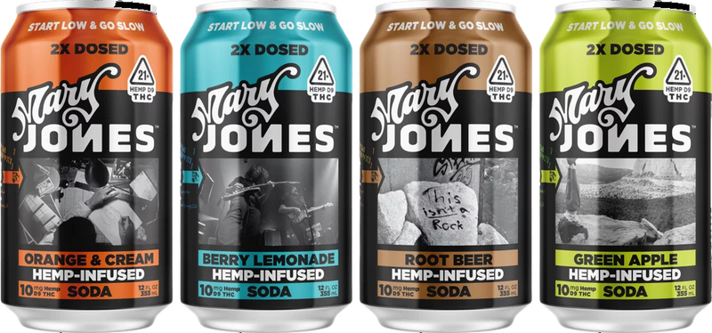 Mary Jones – Hemp Derived 10mg D9 12oz Soda