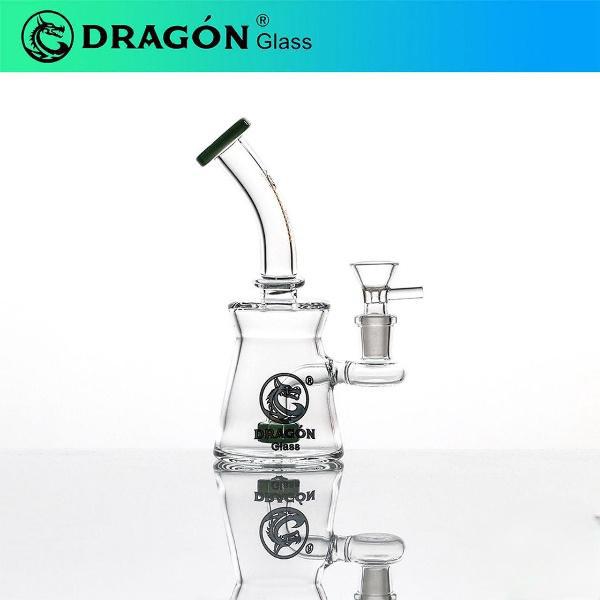 Dragon Glass Bell Style Hand Water Pipe 230 Grams 7.25 Inches
