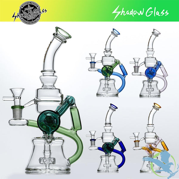 Shadow Glass Water Pipe 9.5 Inches - 350 Grams [SGE-074]