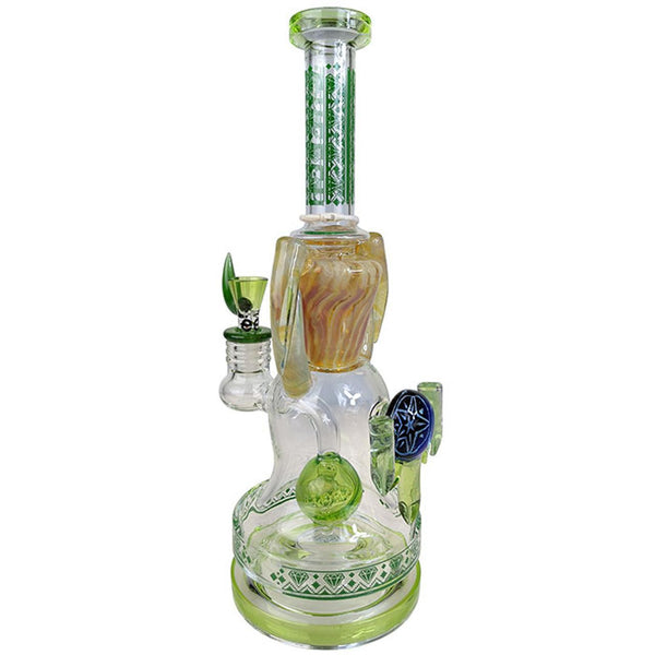Cheech Glass - 11" Hail Sparta Banger Hanger Water Pipe - with 14M Bowl (CHE-238)