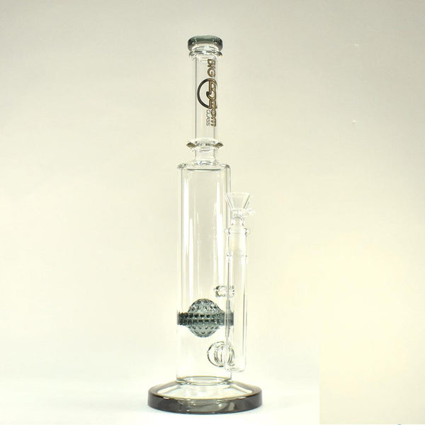 Big B Mom Glass Water Pipe With Globe Honeycomb Perc and Flare Base - 674 Grams - 13.75 Inches - Assorted Colors