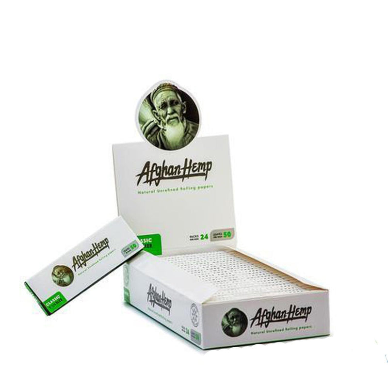 Afghan Hemp Natural Unrefined Rolling Papers 1 1/4 Size
