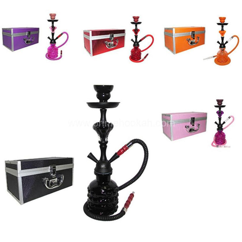 Tanya Cloud 55 Hookah 21 Inch Single Hose Hookah Kit With Carrying Case - Assorted Colors