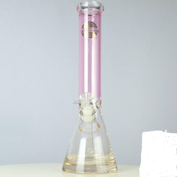 On Point Glass Water Pipe Thick Beaker Base Design With Diffused Downstem - 1415 Grams - 16 Inches SKU-10262013