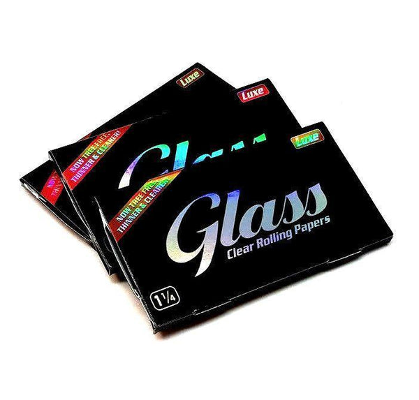 Glass Luxe 1 1/4 Clear Transparent Rolling Papers