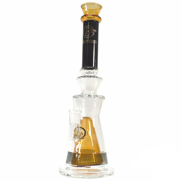 Big Mom Glass Water Pipe With Showerhead Pyramid Perc - 665 Grams - 13.75 Inches - Assorted Colors