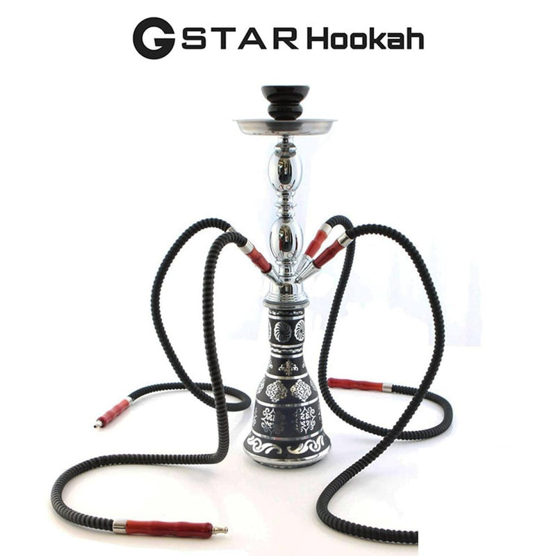 G-Star Lounge Series 18 Inch Four Hose Hookah - Assorted Colors [30233F]