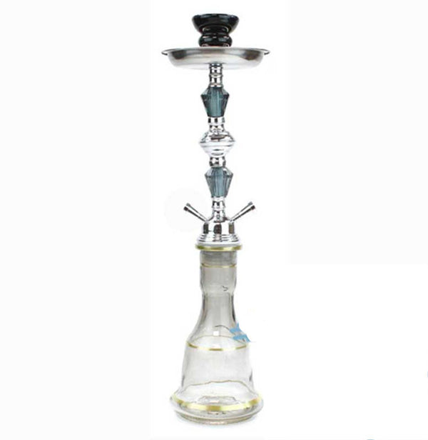G-Star Double House Acrylic Stem Hookah - 20 Inches - Assorted Colors [30347D]