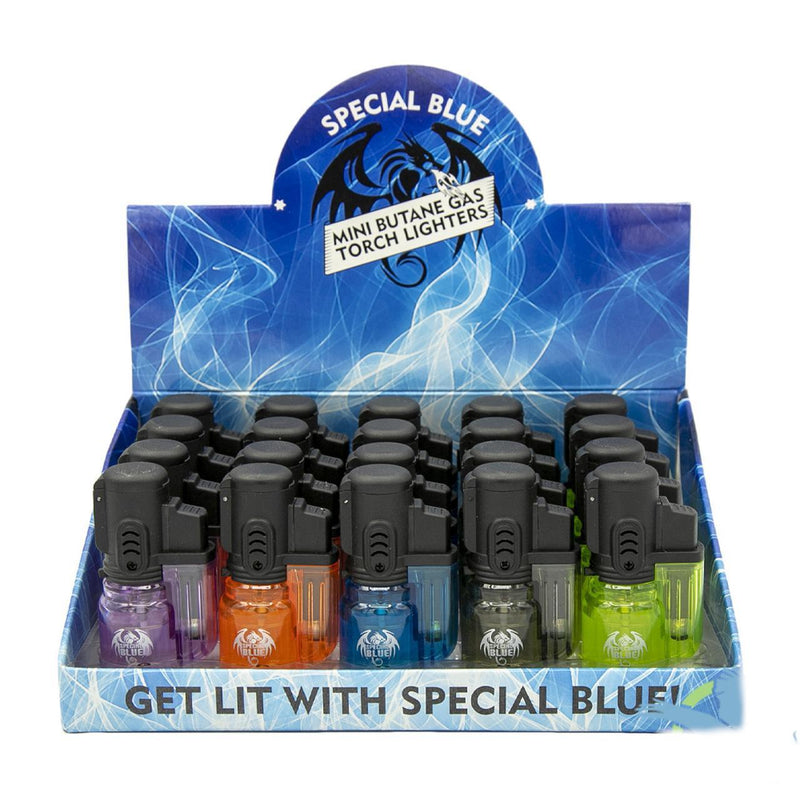 Special Blue Bullet Mini Butane Gas Torch Lighters - Assorted Colors [LT106] [LT105]