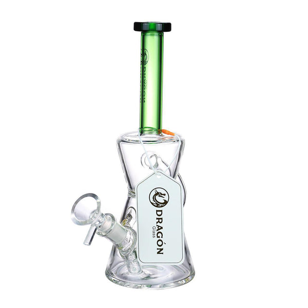 Dragon Glass Water Pipe High Quality Beaker Glass With Diffused Downstem - 313 Grams - 9.5 Inches - Assorted Colors [DGE-204]
